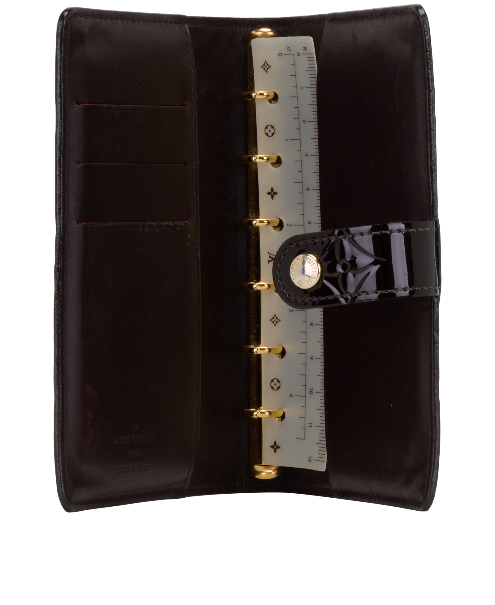 Louis Vuitton Medium Agenda Cover, &pound;180, Accessories, Burgundy, Patent Leather, Other view